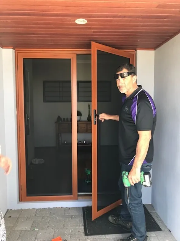Entrance door install — Classic Security Mandurah