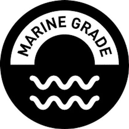 316 marine grade stainless steel badge